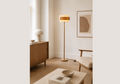 Tripod Floor Lamp Tripod Retro 60s-70s Design Wood Flower Tripod Floor Lamp Wood Flower Standard Lamp Veneer Maple